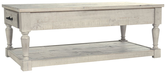 Shawnalore - Whitewash - Rectangular Cocktail Table