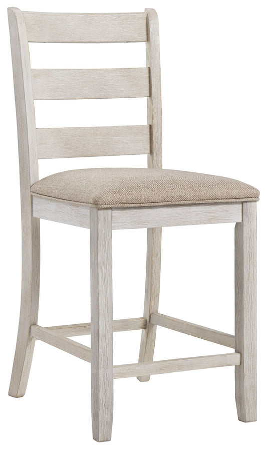 Skempton - White - Upholstered Barstool (Set of 2)