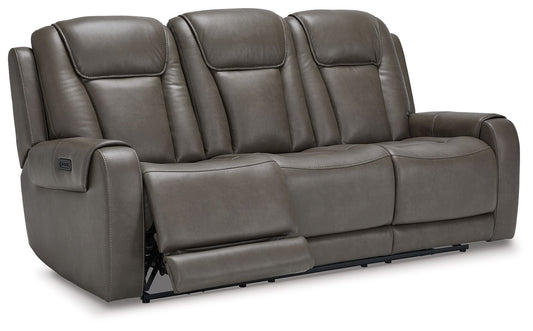 Card Player - Smoke - Pwr Rec Sofa With Adj Headrest