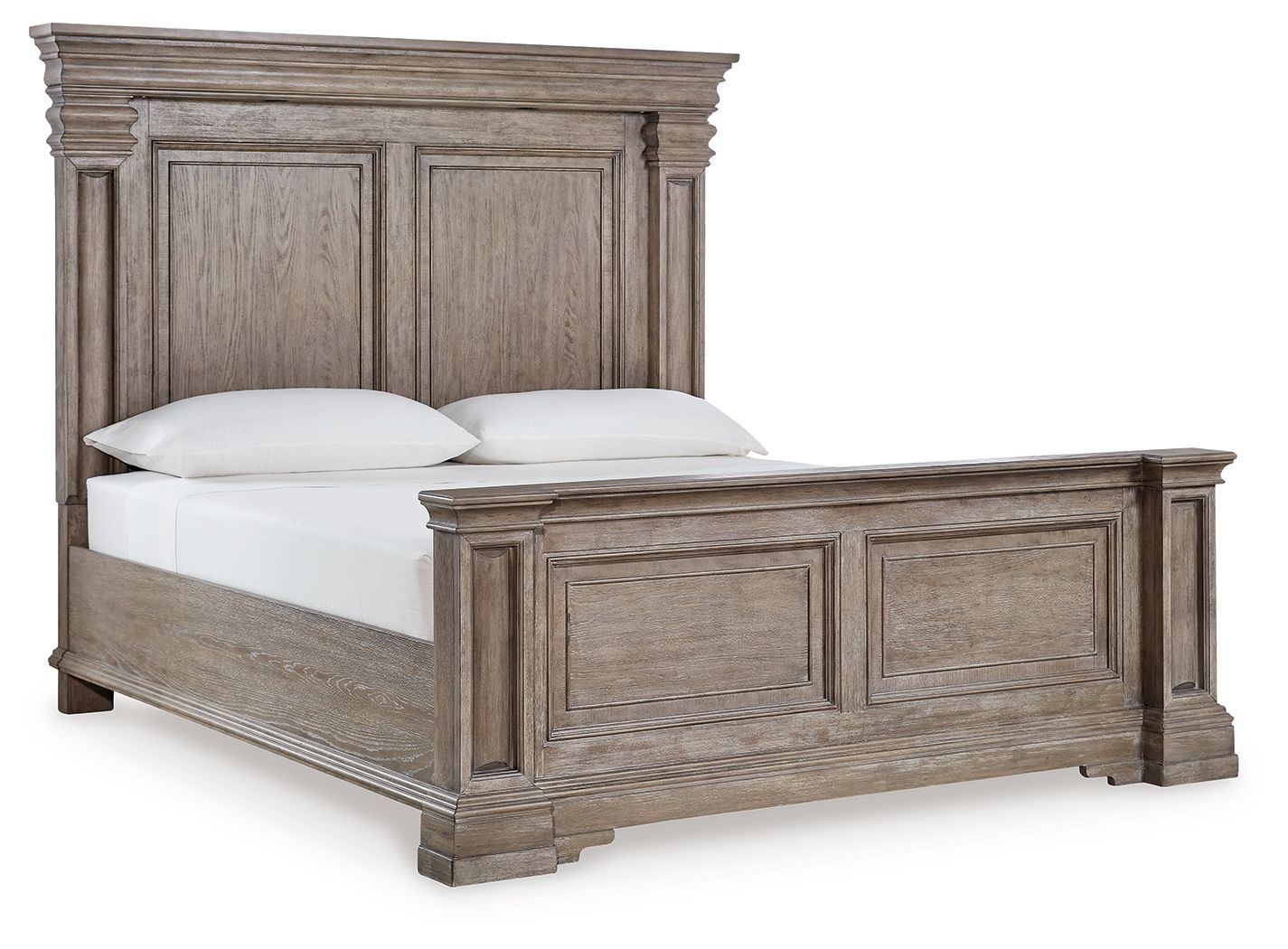 Blairhurst - Light Grayish Brown - 8 Pc. - Dresser, Mirror, Chest, King Panel Bed, 2 Nightstands