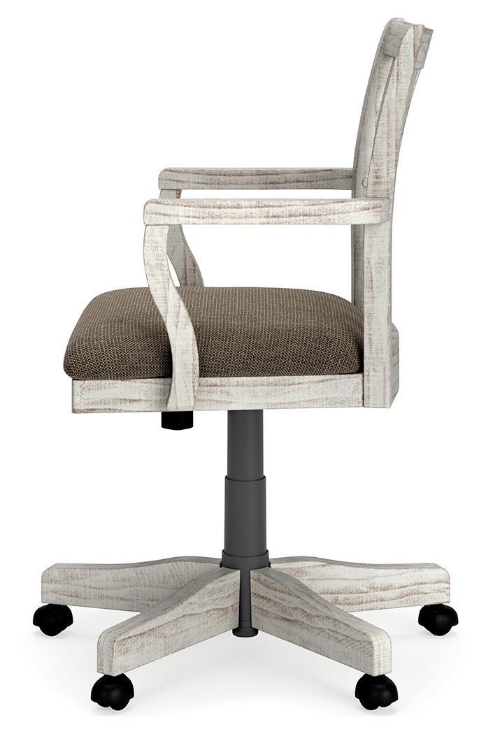 Havalance - White / Gray - 2 Pc. - Home Office Desk, Chair