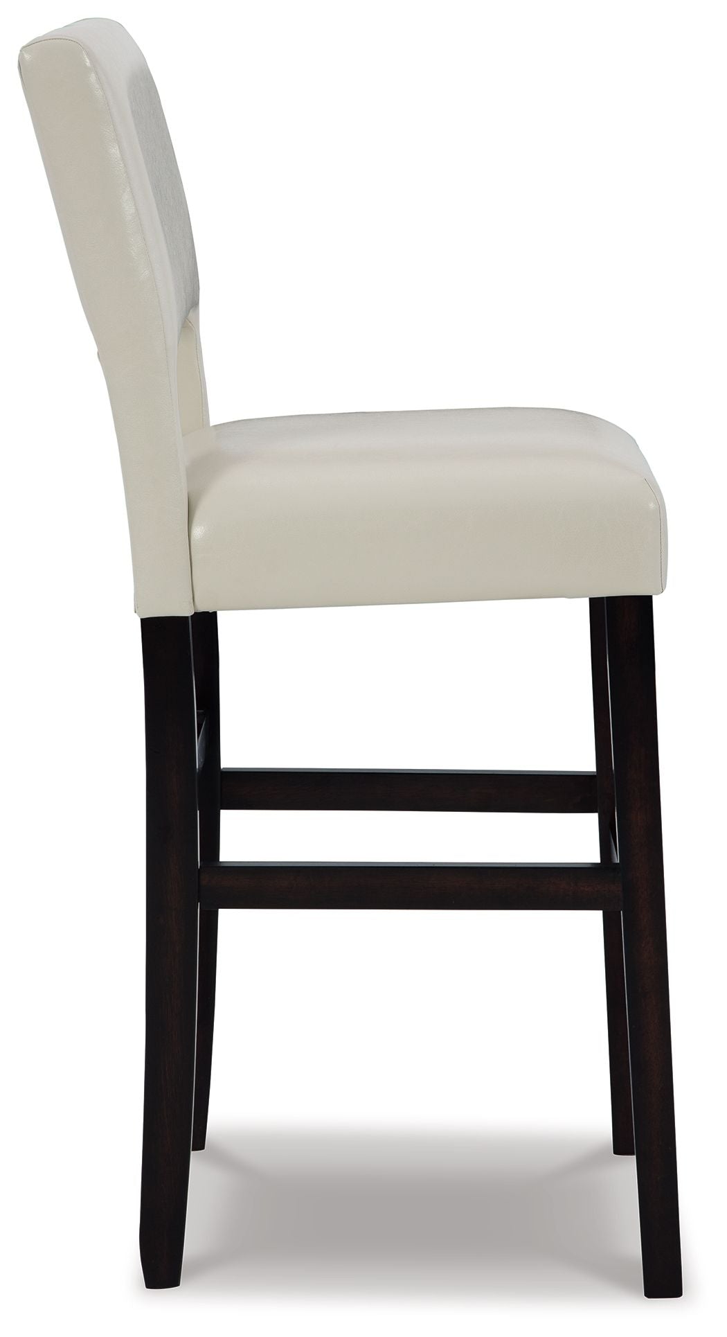 Leektree - Ivory / Brown - Tall Uph Barstool (Set of 2)