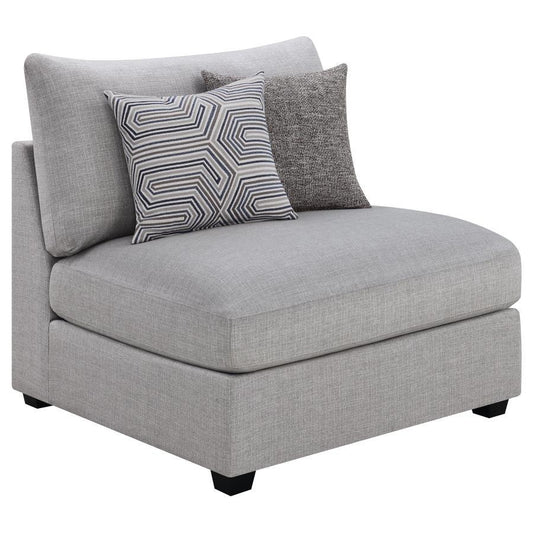 Cambria - Upholstered Armless Chair - Grey