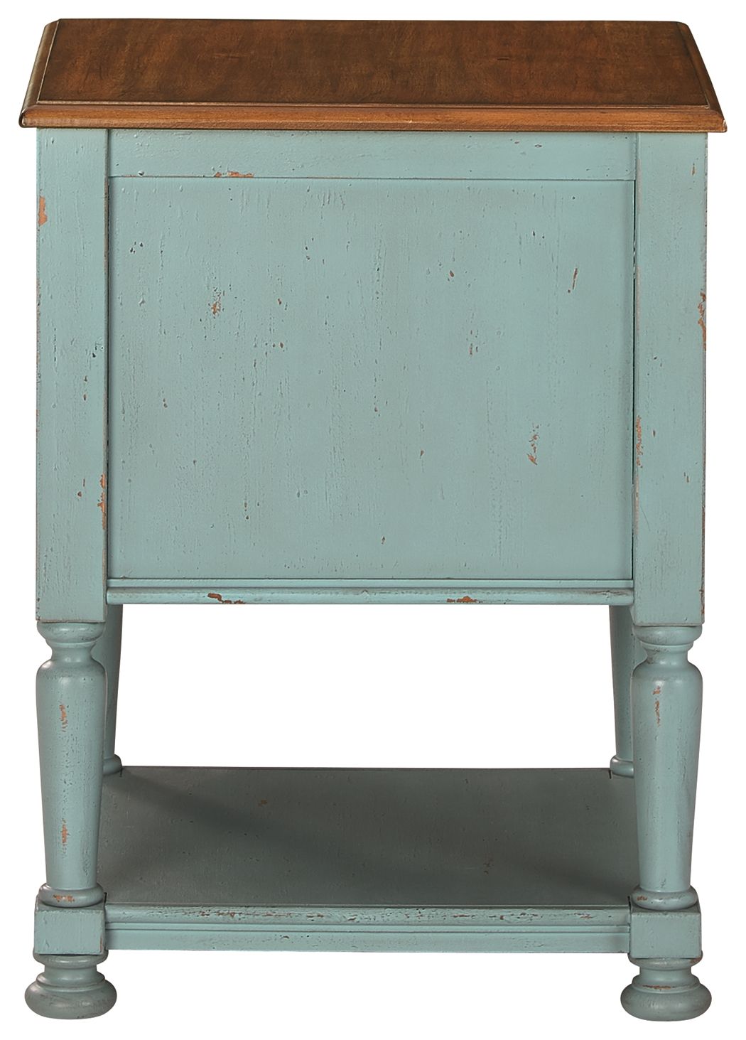 Mirimyn - Teal / Brown - Accent Cabinet