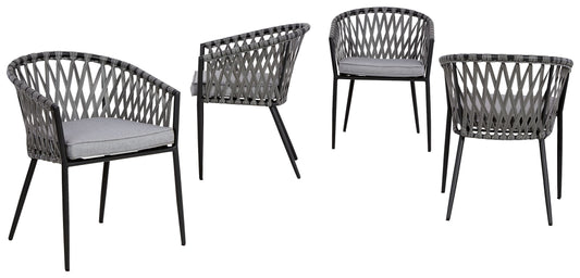 Palm Bliss - Gray - Chair (Set of 4)