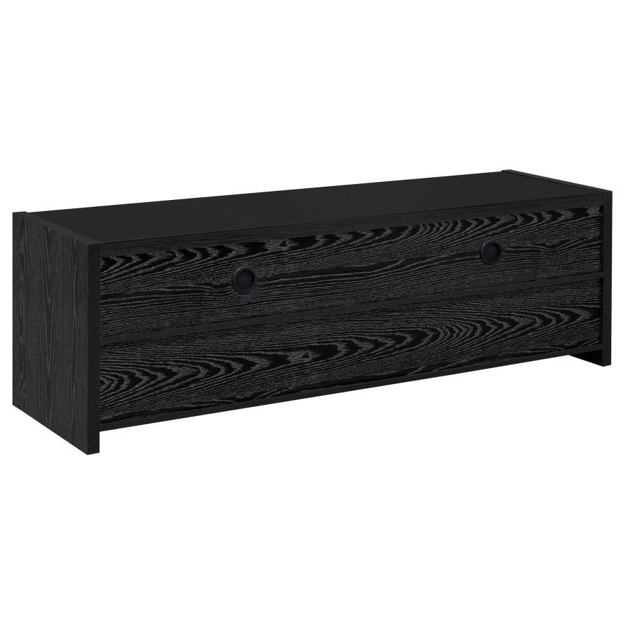 Alton - 3-drawer Black Oak TV Console