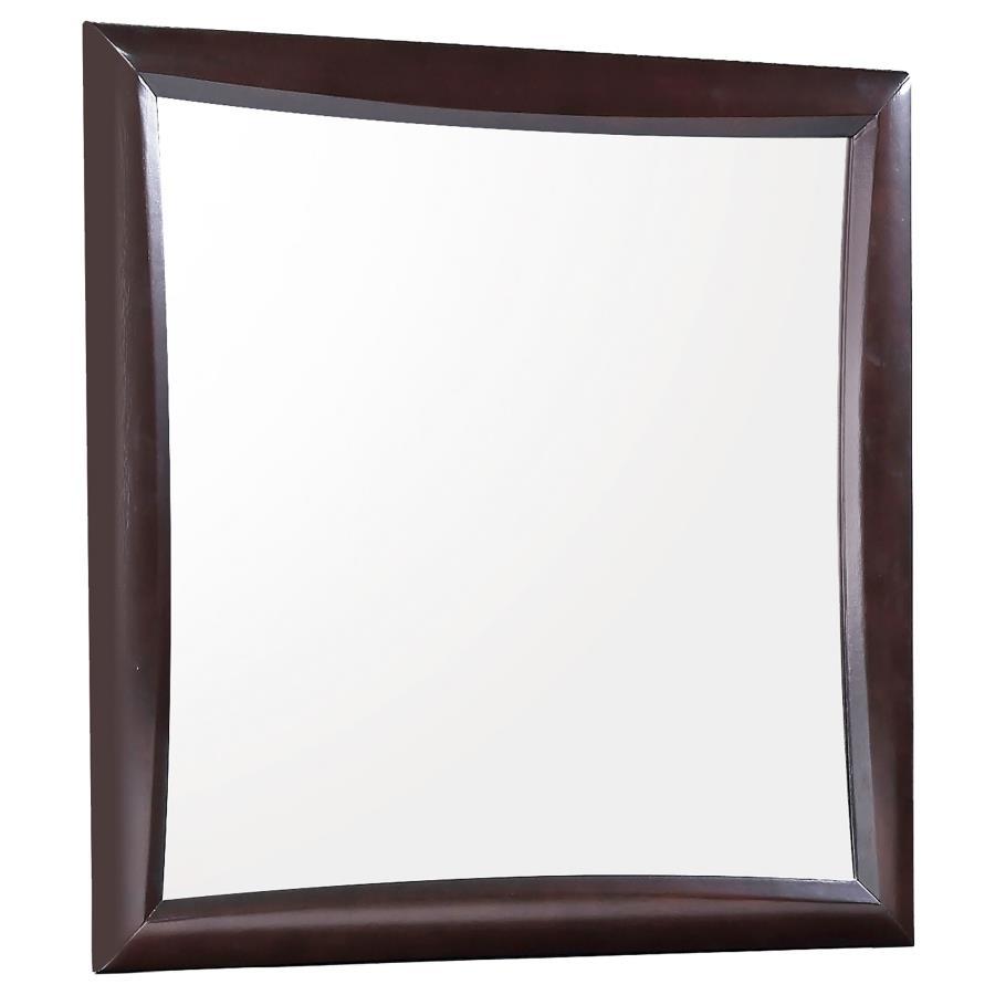 Phoenix - Square Dresser Mirror  - Deep Cappuccino