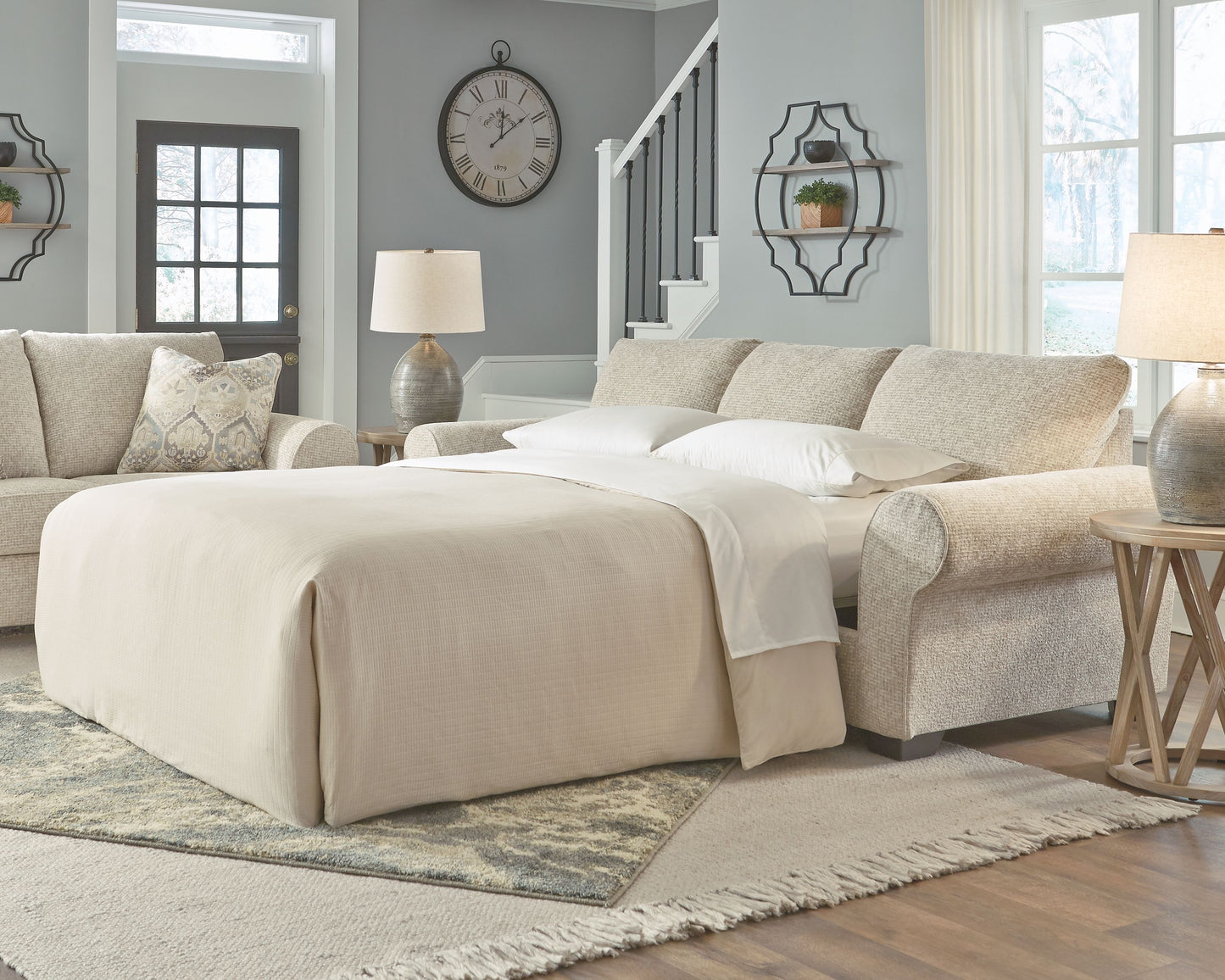 Haisley - Ivory - Queen Sofa Sleeper