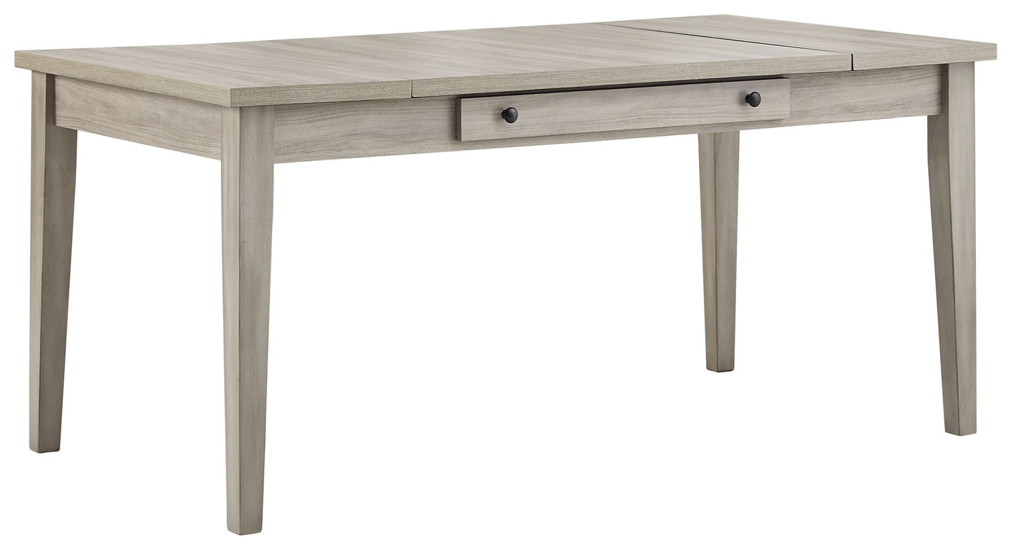 Parellen - Gray - Rect Drm Table W/Storage