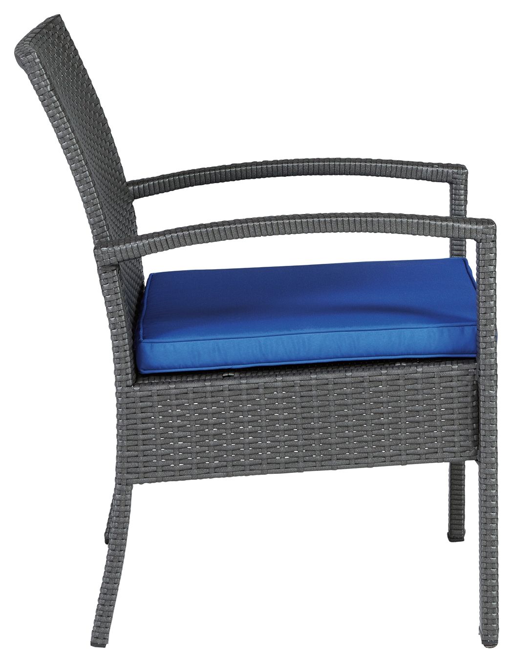 Alina - Gray / Blue - Love/Chairs/Table Set (Set of 4)