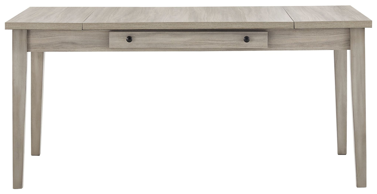 Parellen - Gray - Rect Drm Table W/Storage