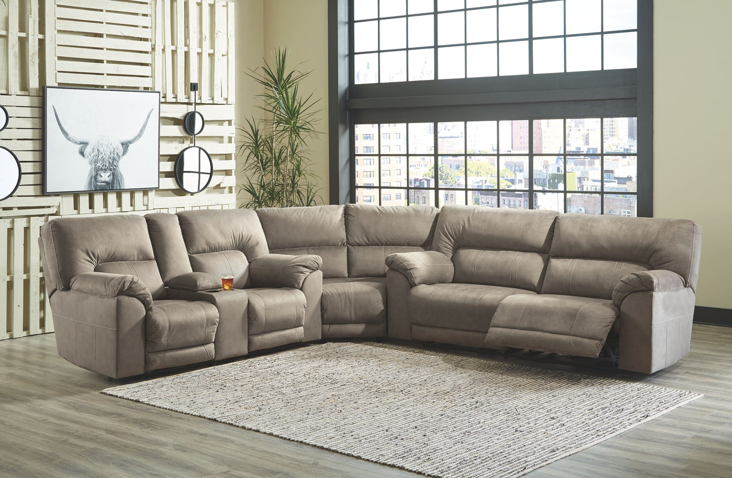 Cavalcade - Reclining Loveseat W/Console