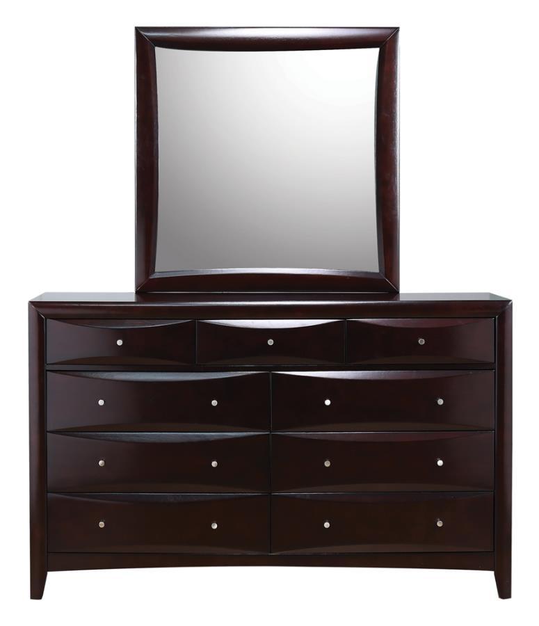 Phoenix - 9-Drawer Dresser  - Deep Cappuccino