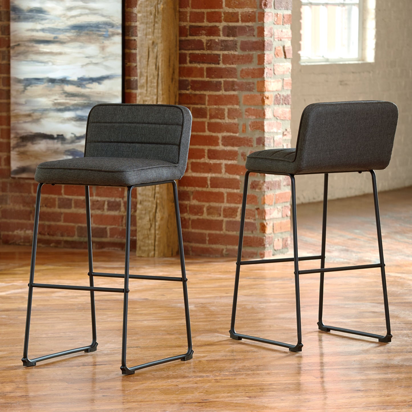 Nerison - Upholstered Barstool (Set of 2)