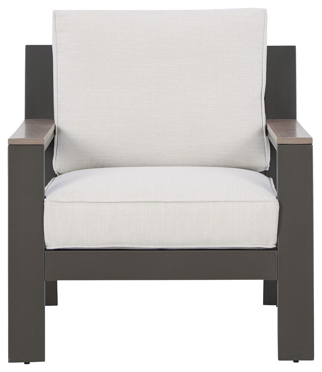 Tropicava - Taupe / White - Lounge Chair W/Cushion