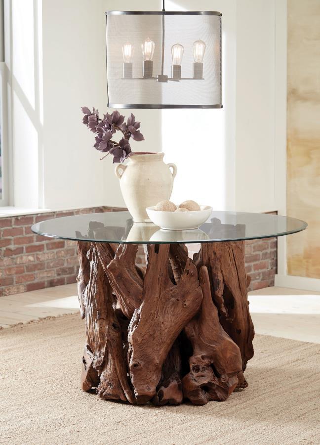 Asbury - Dining Table Base - Natural Teak