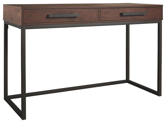 Horatio - Warm Brown / Gunmetal - Home Office Small Desk