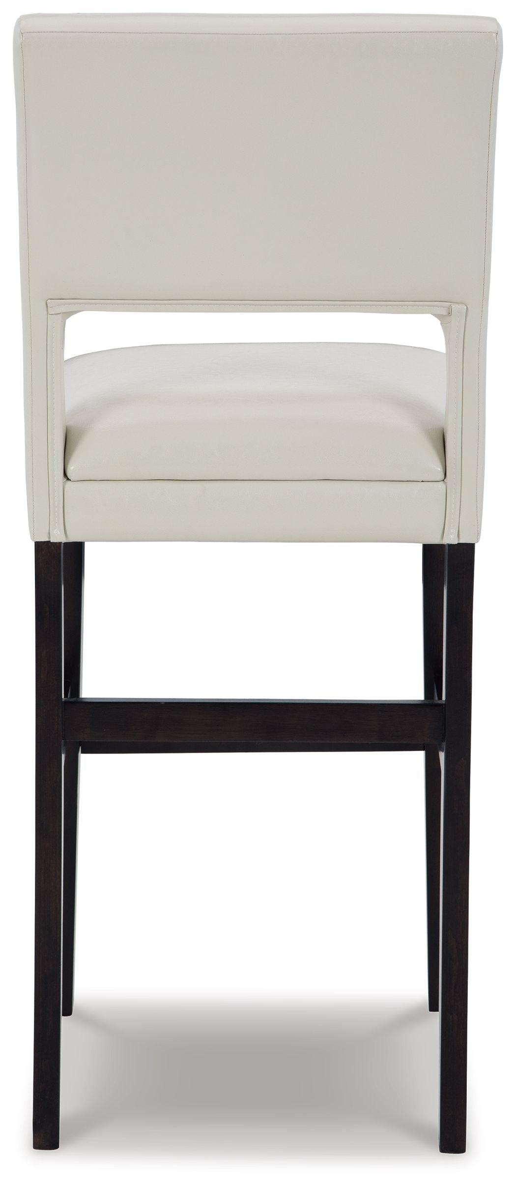 Leektree - Ivory / Brown - Tall Uph Barstool (Set of 2)