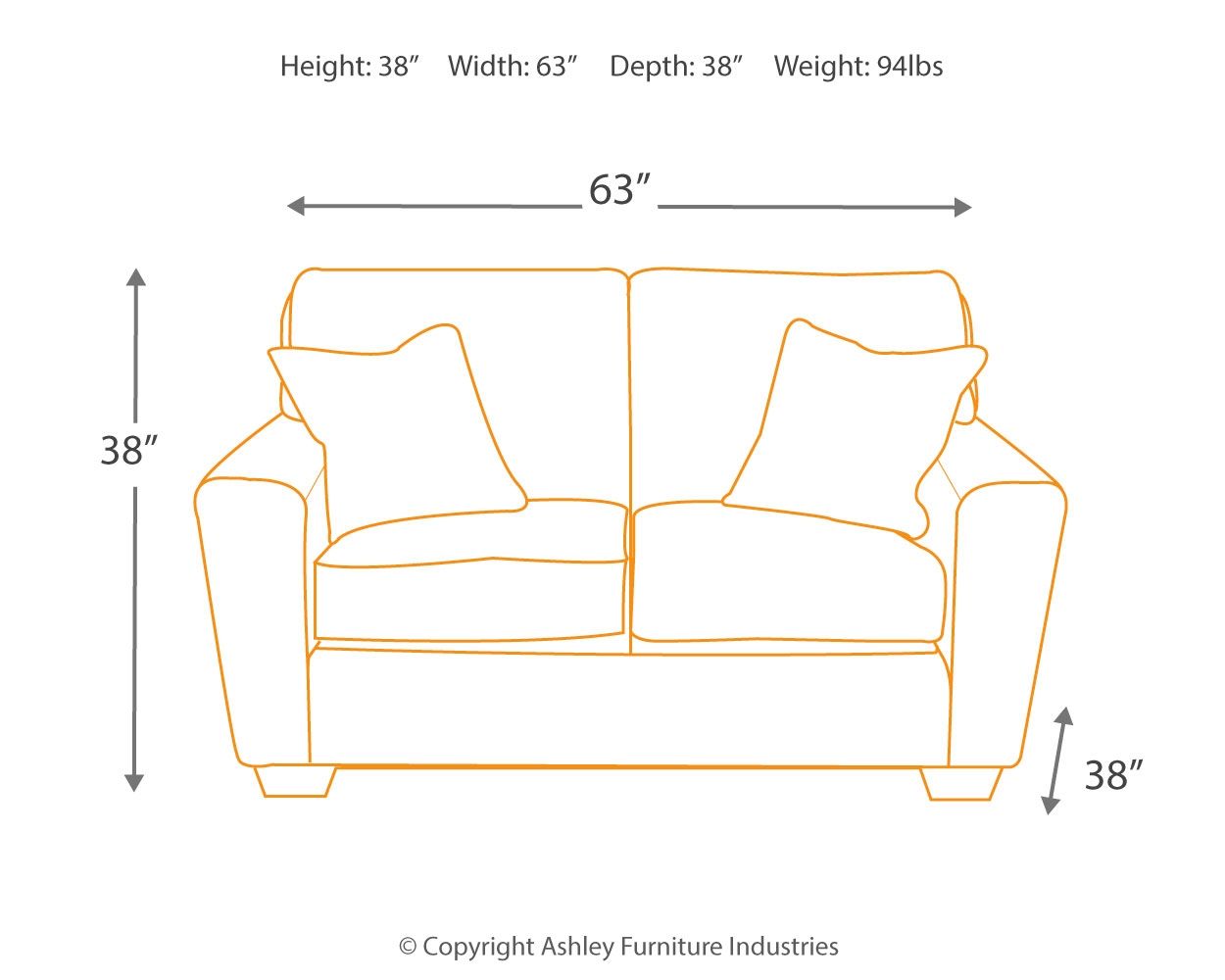 Calicho - Cashmere - Loveseat