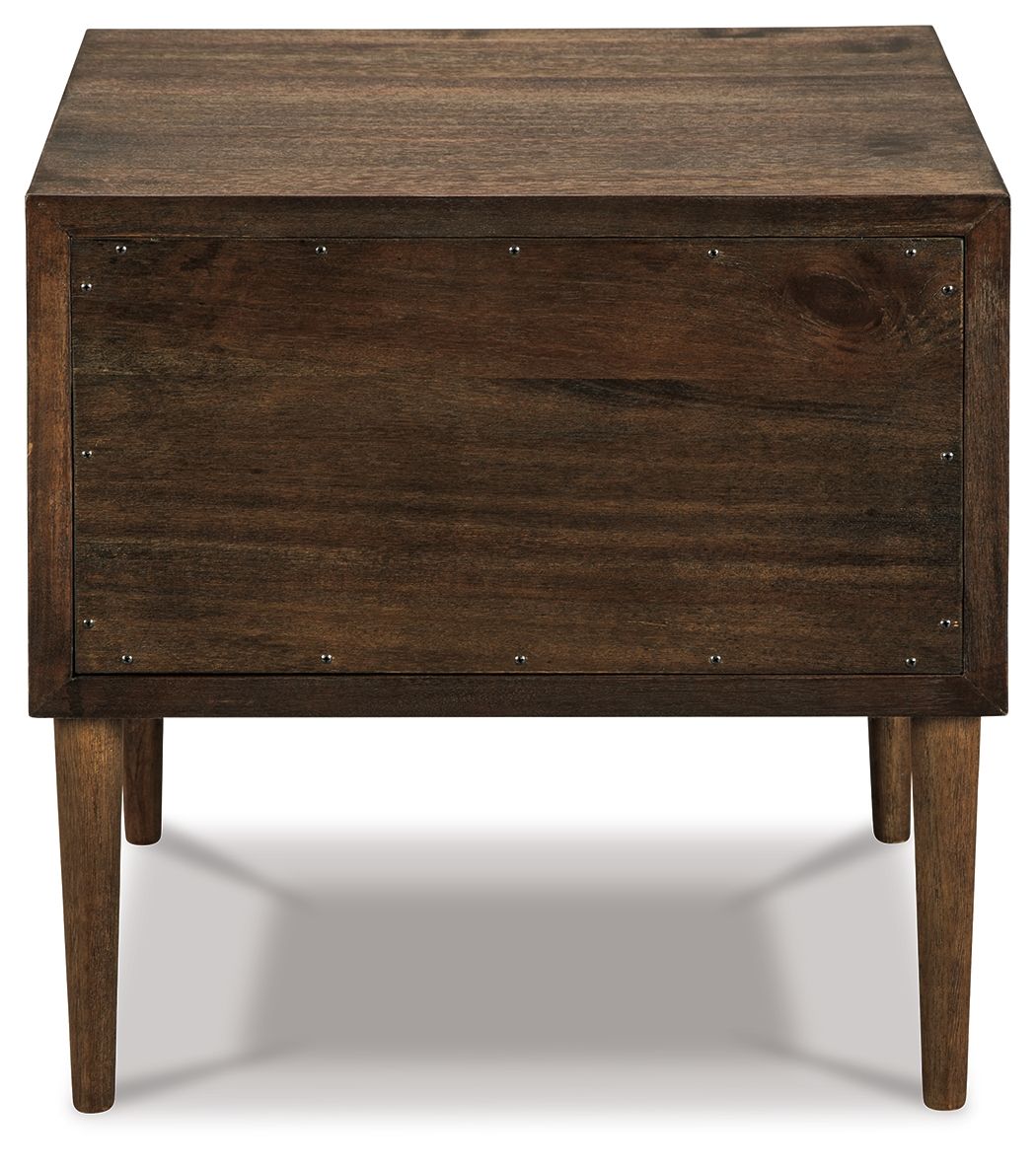 Kisper - Dark Brown - Square End Table