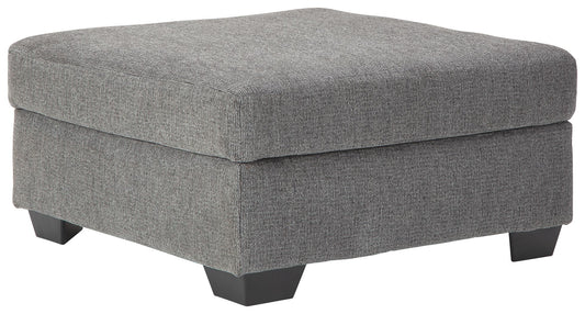 Dalhart - Charcoal - Oversized Accent Ottoman