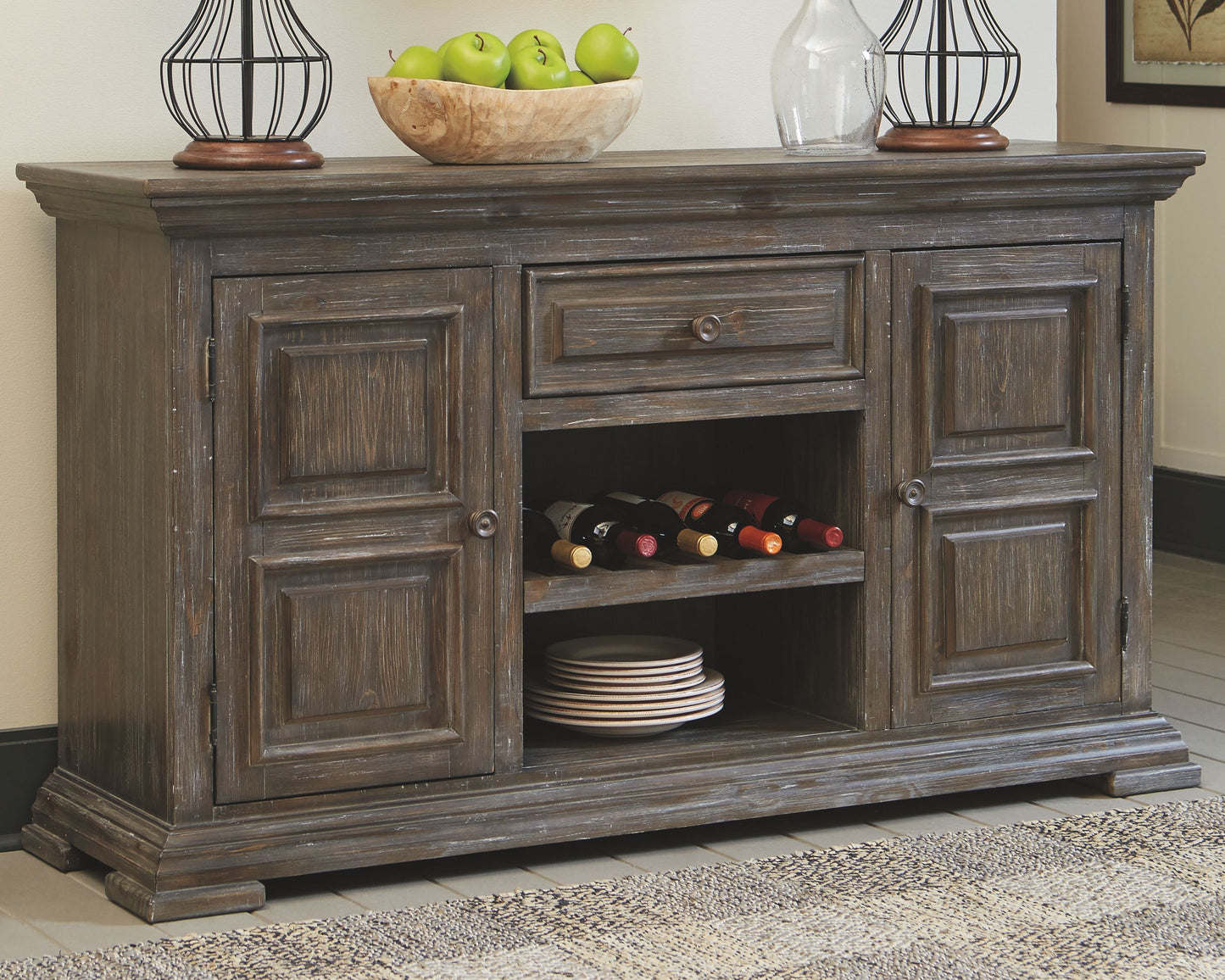 Wyndahl - Rustic Brown - Dining Room Server