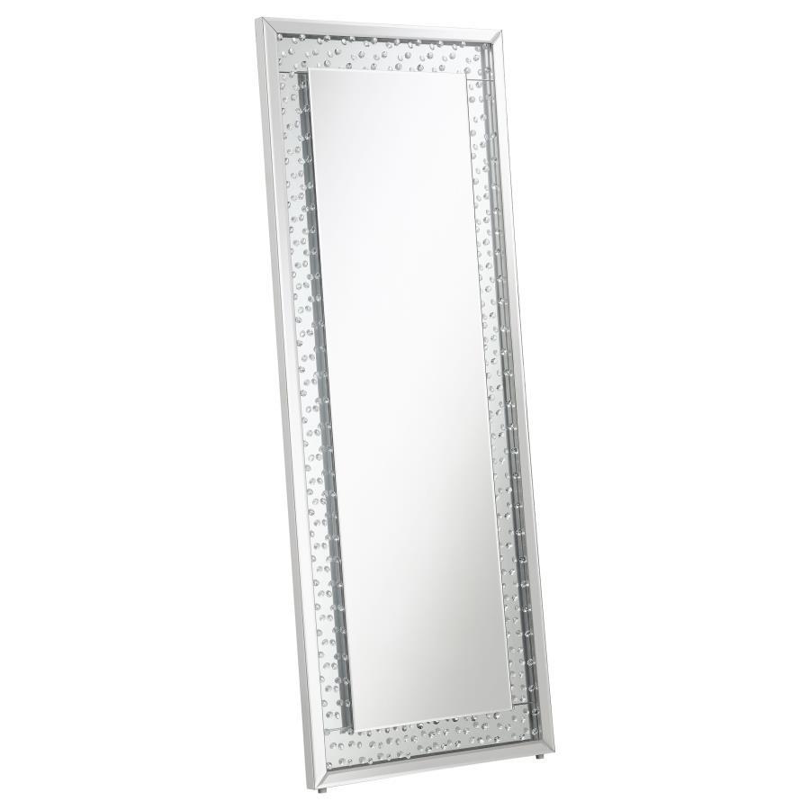 Yves - Acrylic Crystal Inlay Floor Mirror