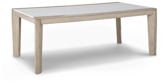 Wendora - Bisque / White - Rectangular Dining Room Table