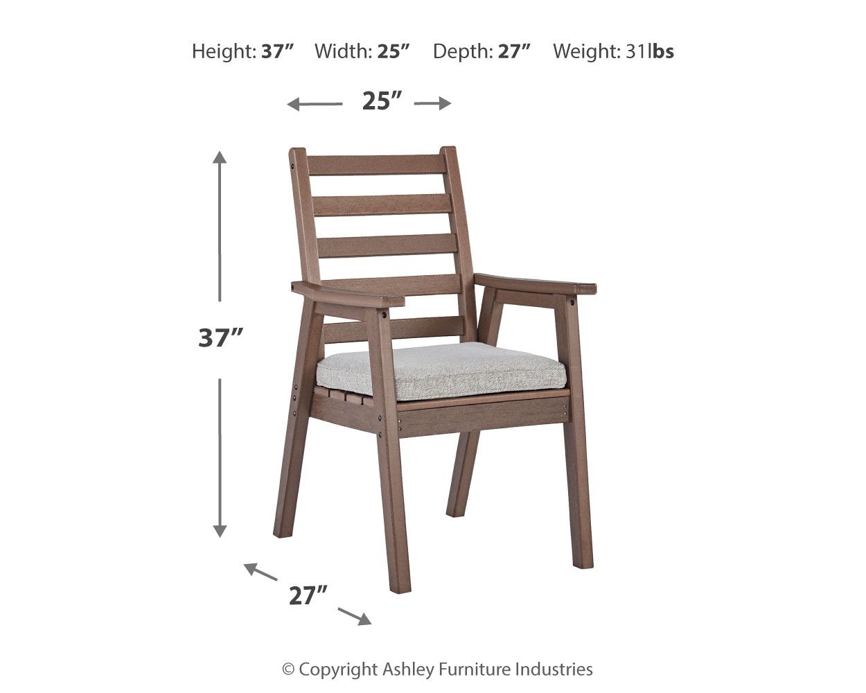 Emmeline - Arm Chair With Cushion