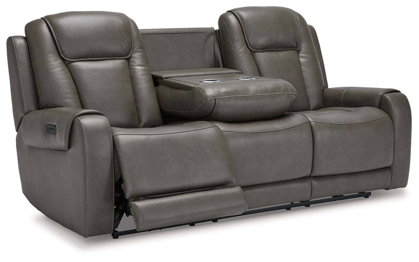 Card Player - Smoke - Pwr Rec Sofa With Adj Headrest