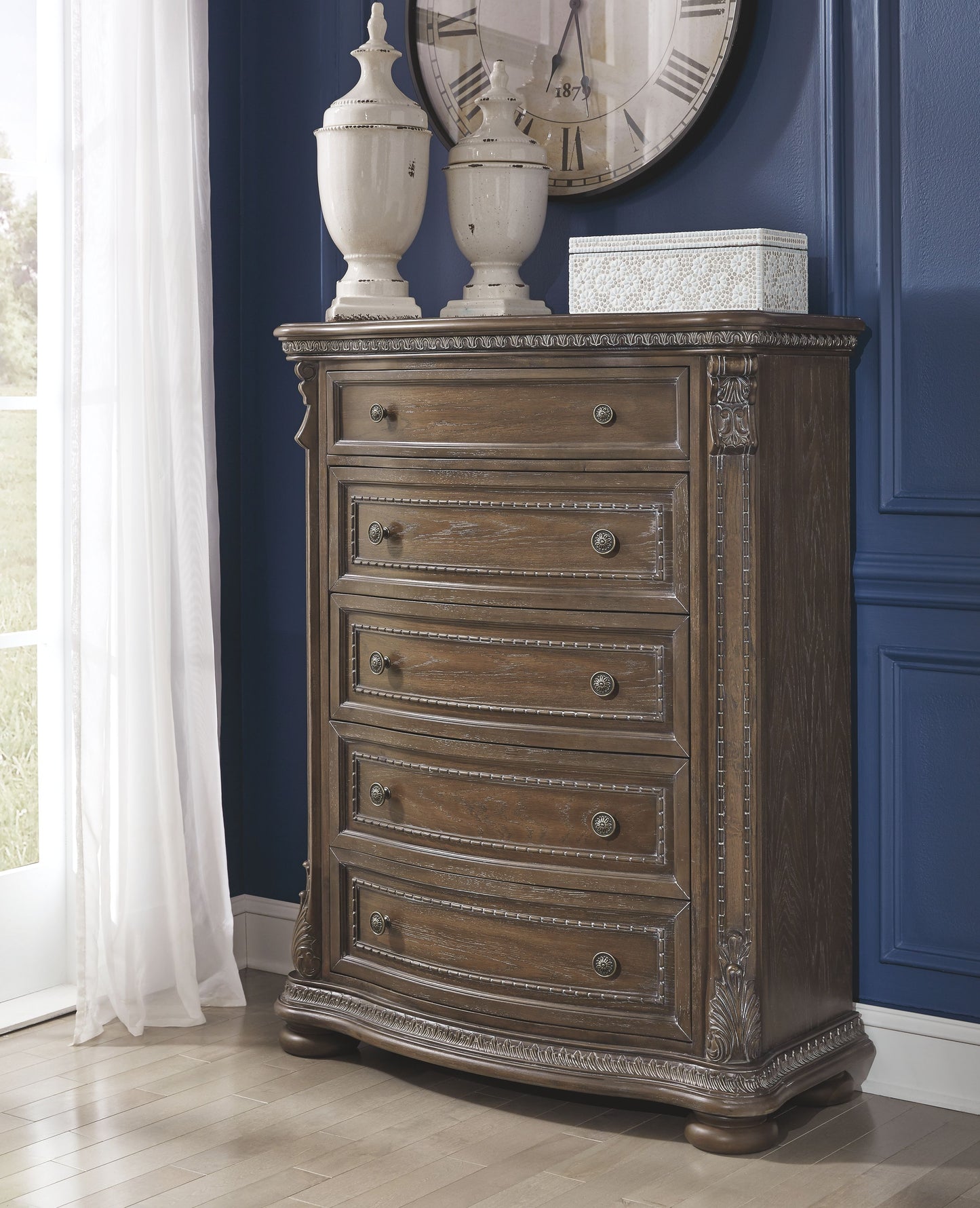 Charmond - Brown - Five Drawer Chest