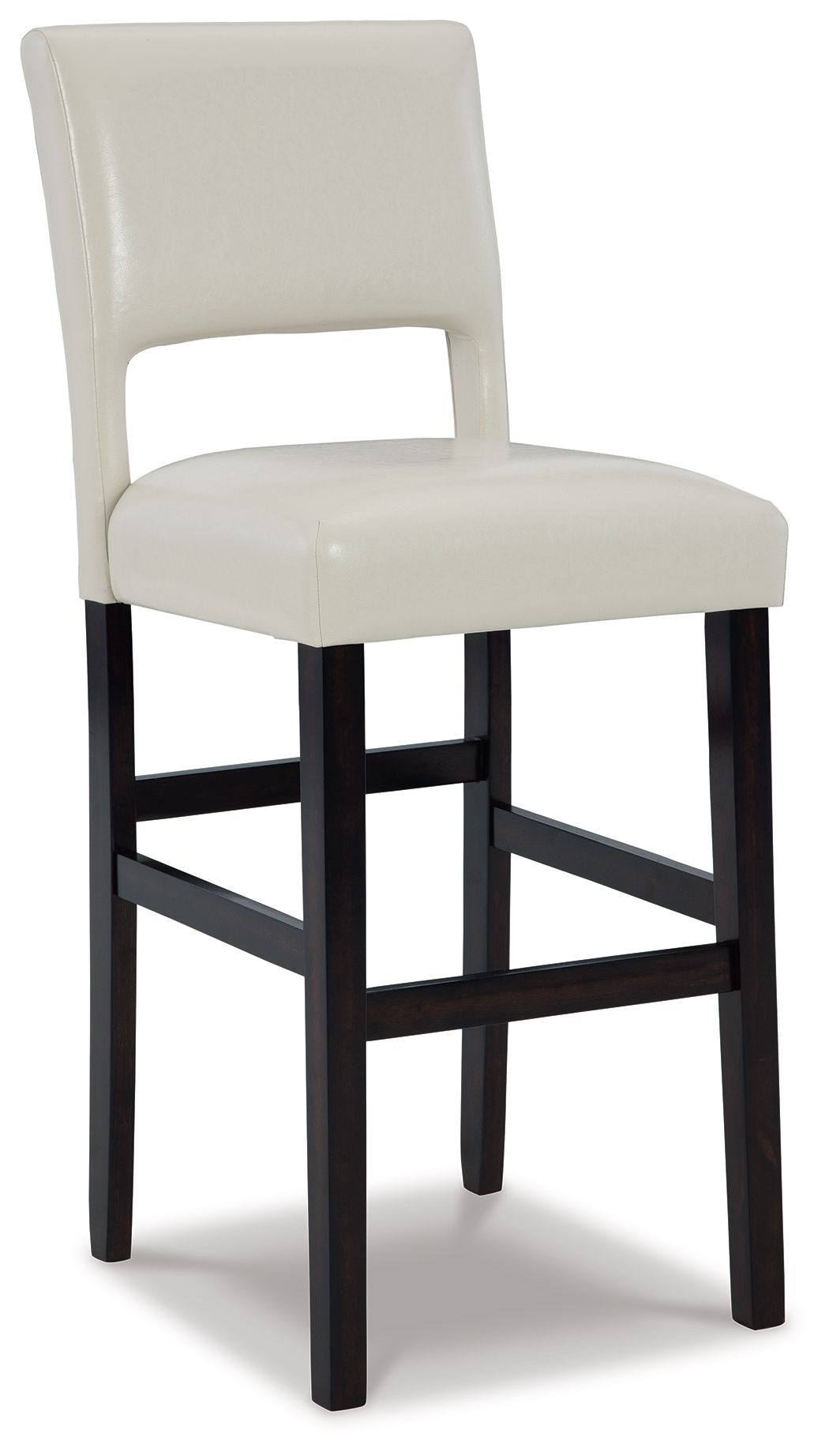 Leektree - Ivory / Brown - Tall Uph Barstool (Set of 2)